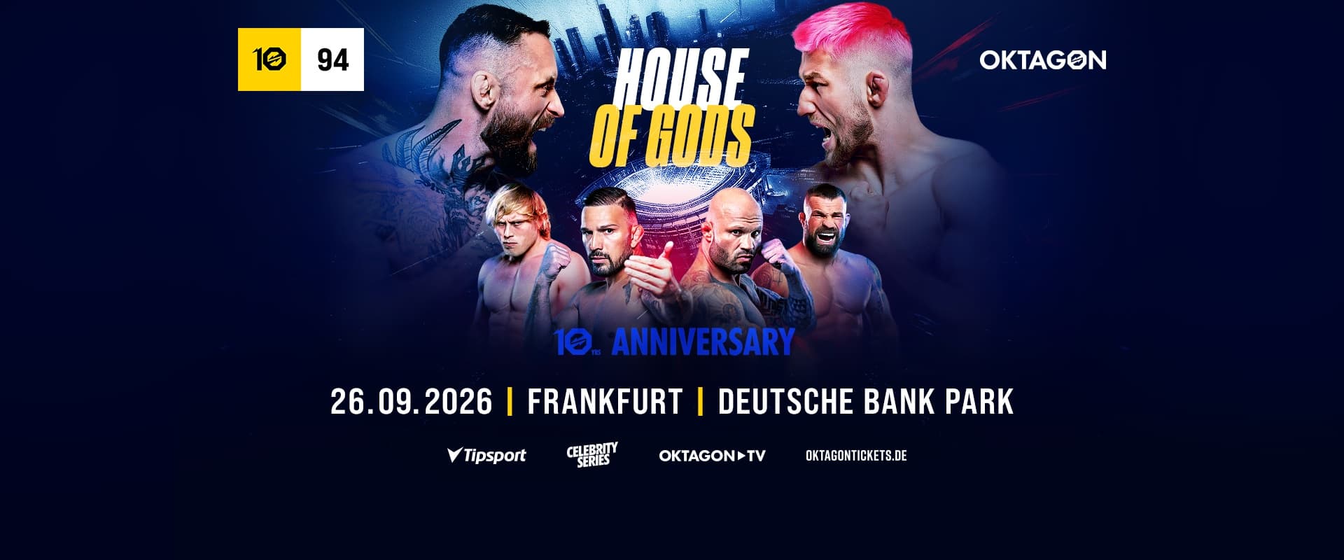 OKTAGON 94: ECKERLIN VS. KOZMA
Return to the football stadium in Frankfurt