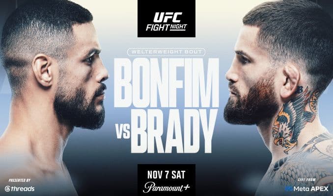 UFC Fight Night
Bonfim
vs
Brady